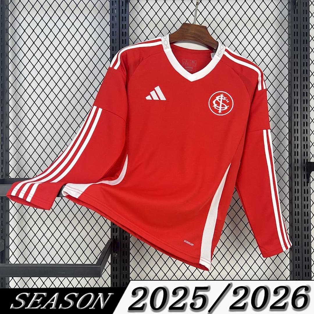 Camisa Internacional Manga Longa Home 2025/26 — Internacional