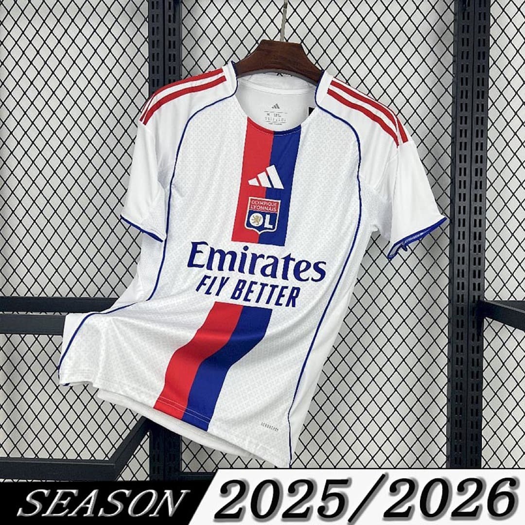 Camisa Olympique Lyonnais Home 2025/26 — Versão Jogador
