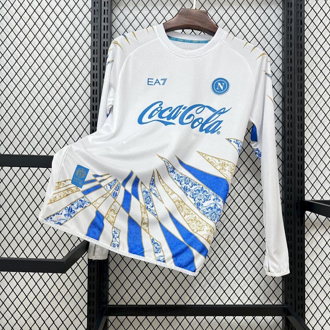 Camisa Napoli Home 2025/26 Manga Longa — Napoli