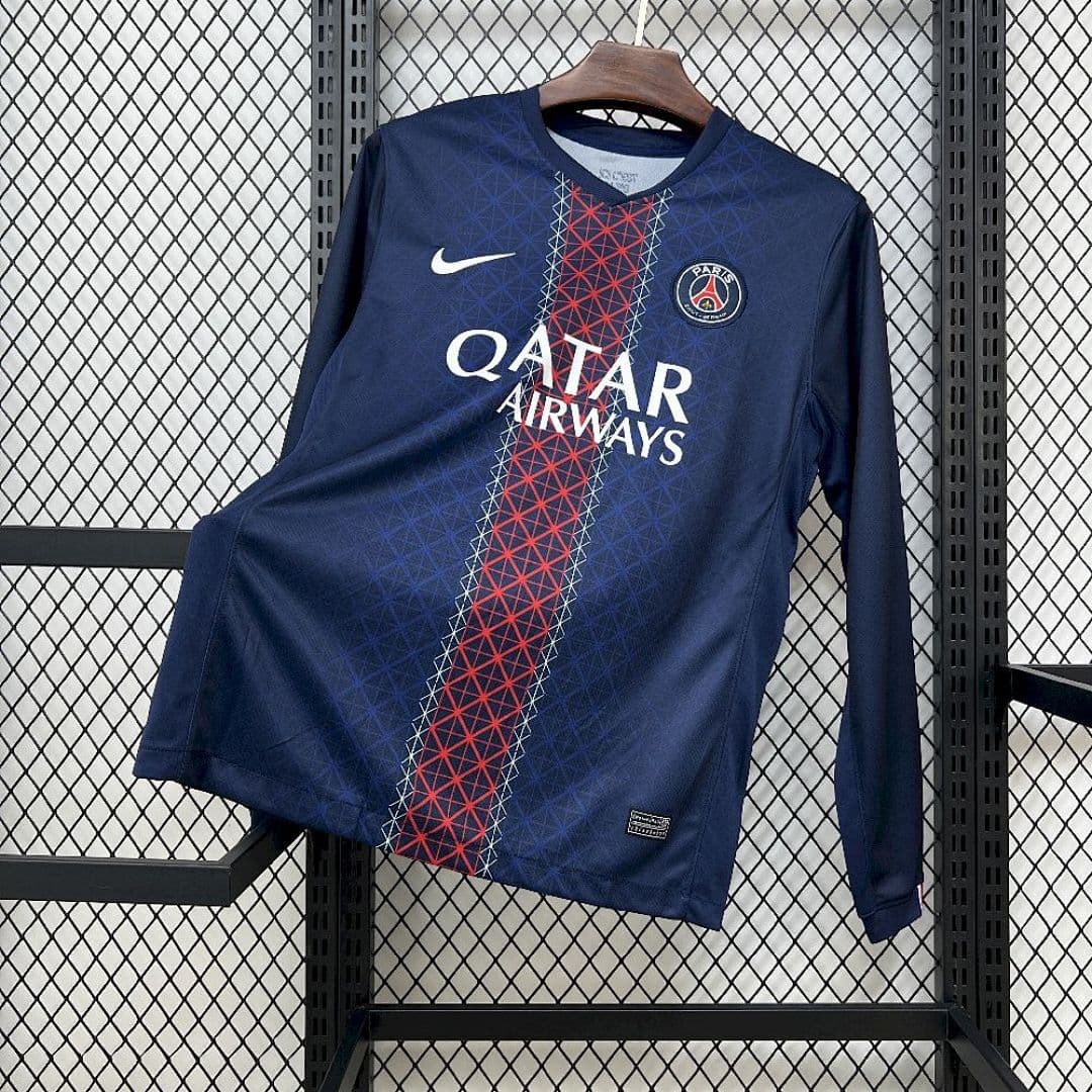 Camisa PSG Manga Longa Home 2025/26 — Paris Saint-Germain