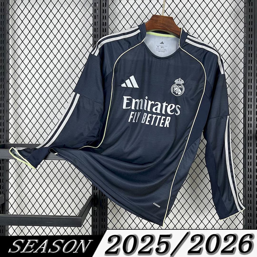 Camisa Real Madrid Manga Longa Away 2025/26 — Real Madrid