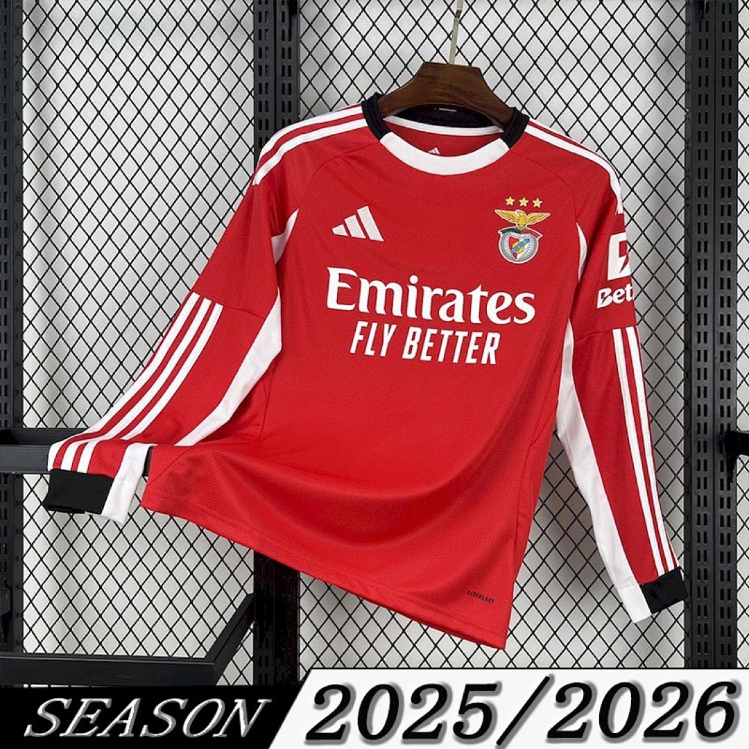 Camisa Benfica Manga Longa Home 2025/26 1