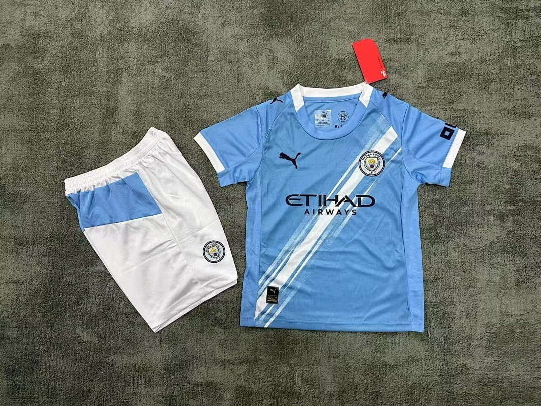 Camisola Manchester City Infantil Home 2025/26 2