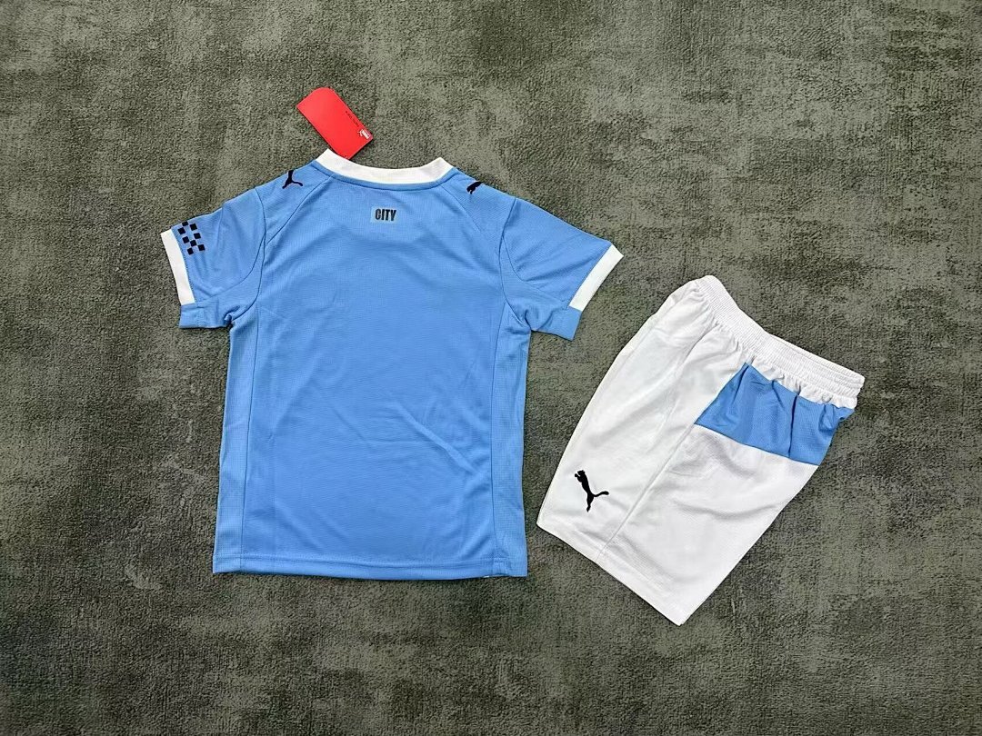 Camisola Manchester City Infantil Home 2025/26 3