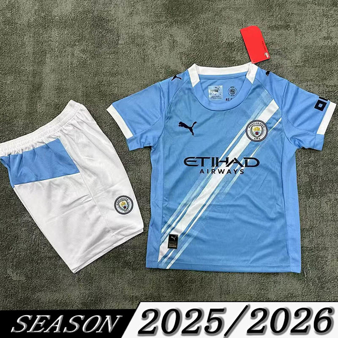 Camisola Manchester City Infantil Home 2025/26 1