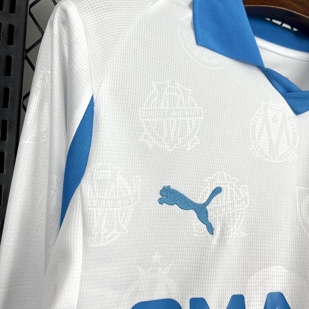 Camisa Olympique de Marseille Manga Longa Home 2025/26 5