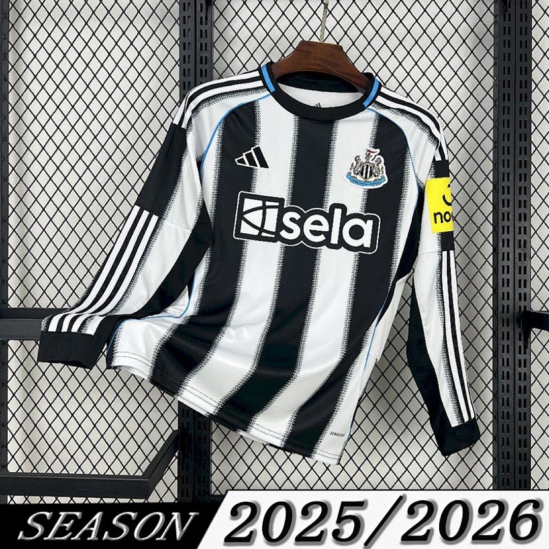 Camisa Newcastle United Home 2025/26 Manga Longa 1