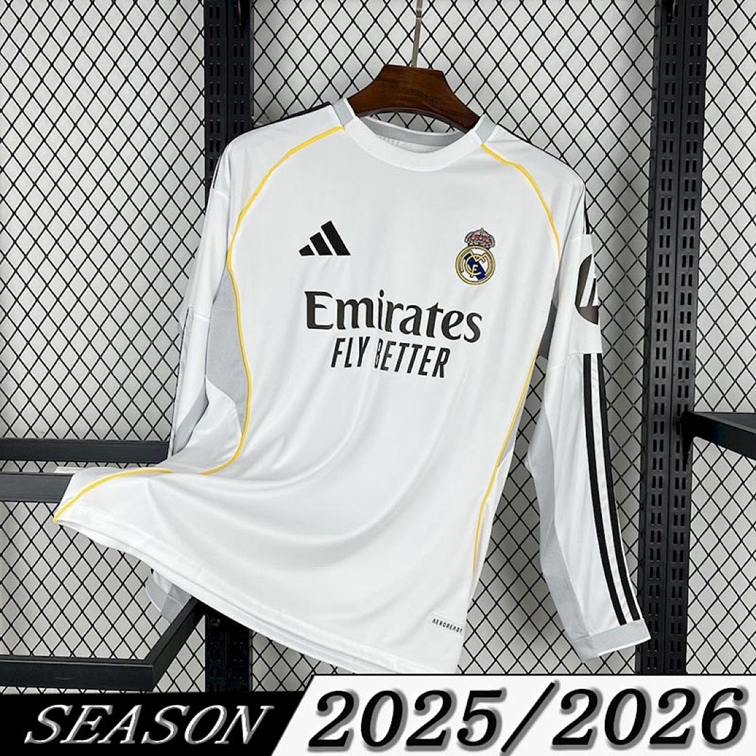 Camisa Real Madrid Home 2025/26 Manga Longa 1