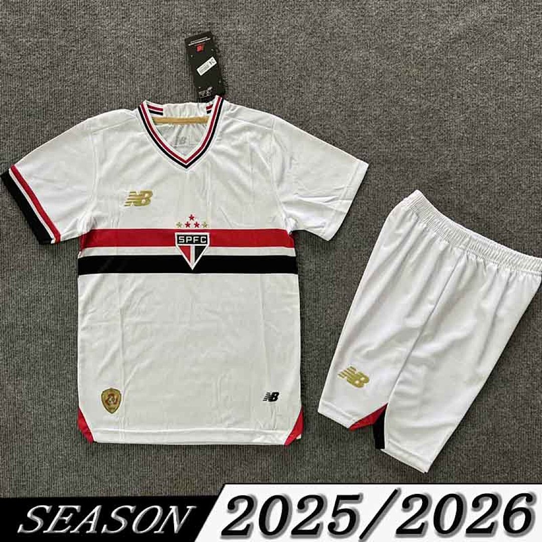 Camisola São Paulo Infantil Home 2025/26 1