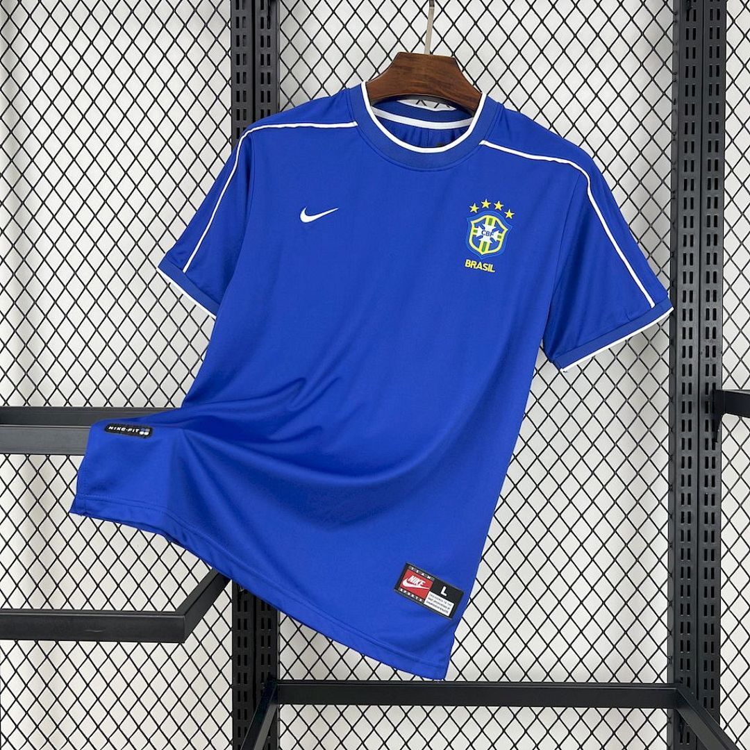 Camisola Retrô Brasil Home 1998 4