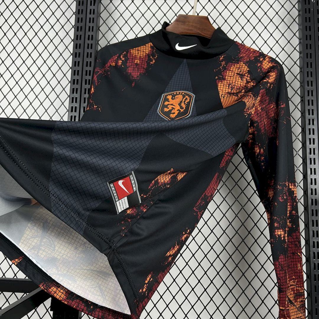 Camisa Seleção Holanda Manga Longa Goleiro 2025/26 3